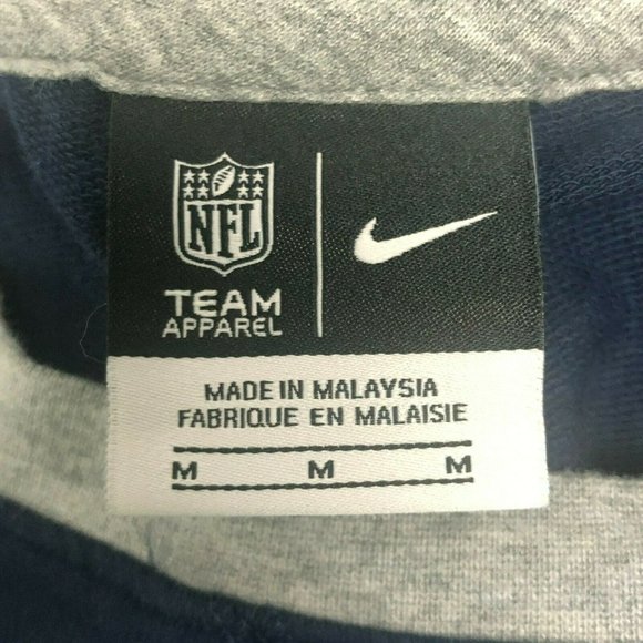 Denver Broncos Womens Sweatshirt Medium Nike Long Sleeve Lightweight Gray Blue - Picture 9 of 11